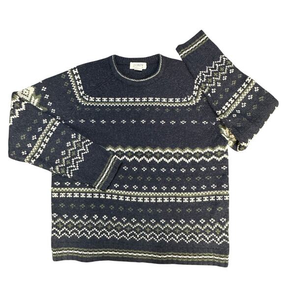 Vintage J. Crew Unisex Classic Fair Isle Sweater XL - Picture 1 of 4